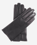 FC05 (black) - Women's Italian cadet short fingered cashmere lined leather gloves