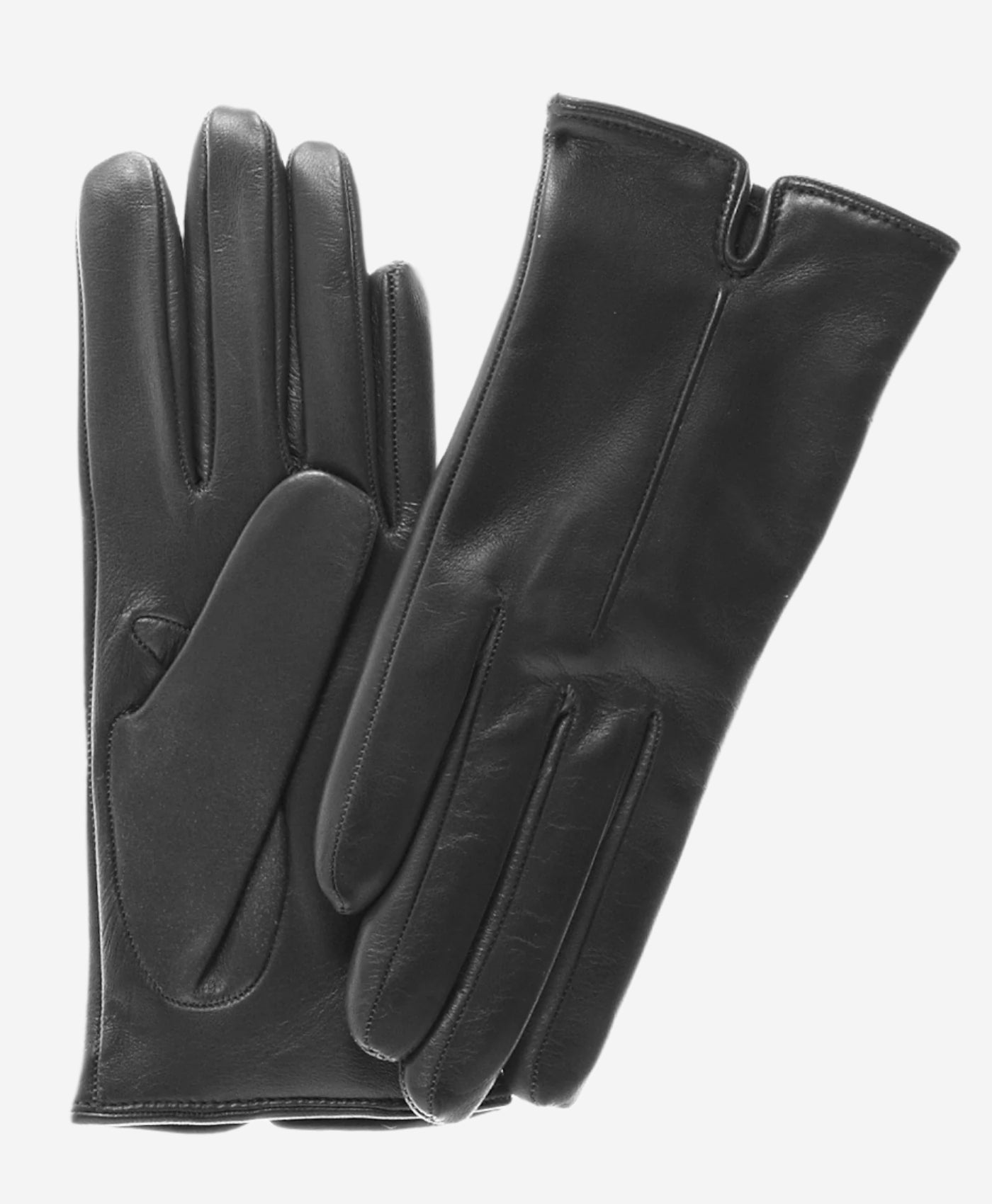 FC34 (black) - Women's Italian touchscreen cashmere lined leather gloves