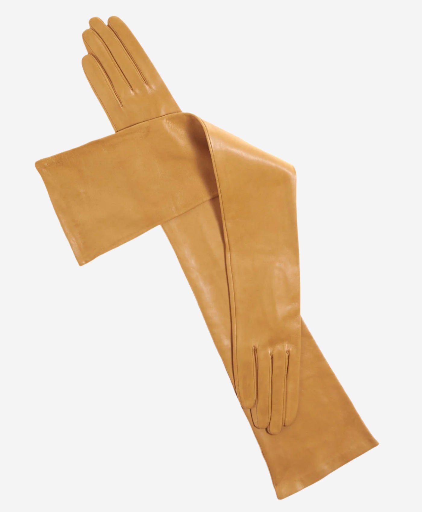 FS15W16 (vac) - Italian silk lined opera leather gloves 16-button length