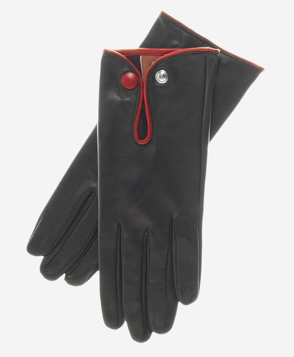 GG4110 (black/red) - Women's Italian casual car gloves