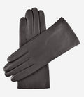 Isabella (charcoal) - Italian lambskin leather gloves with cashmere lining