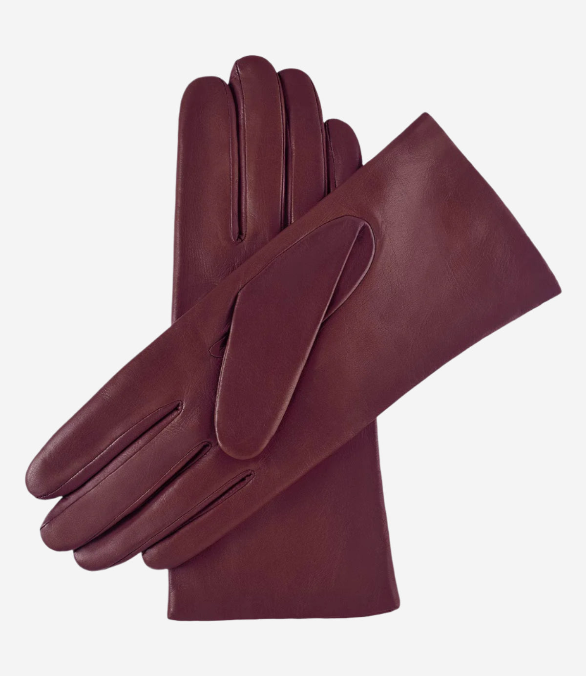 Isabella (cordovan) - Italian lambskin leather gloves with cashmere lining