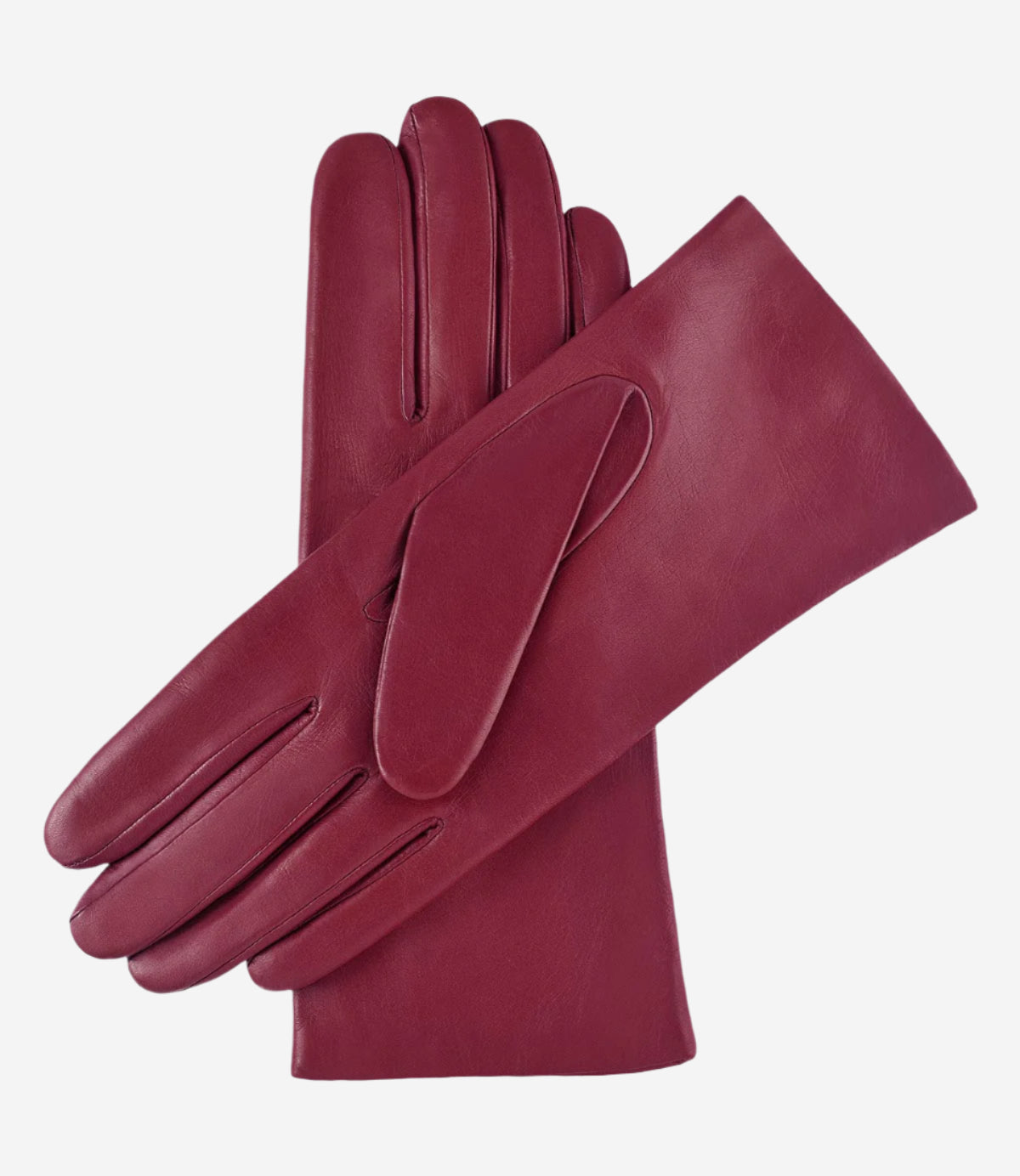 Isabella (magenta) - Italian lambskin leather gloves with cashmere lining