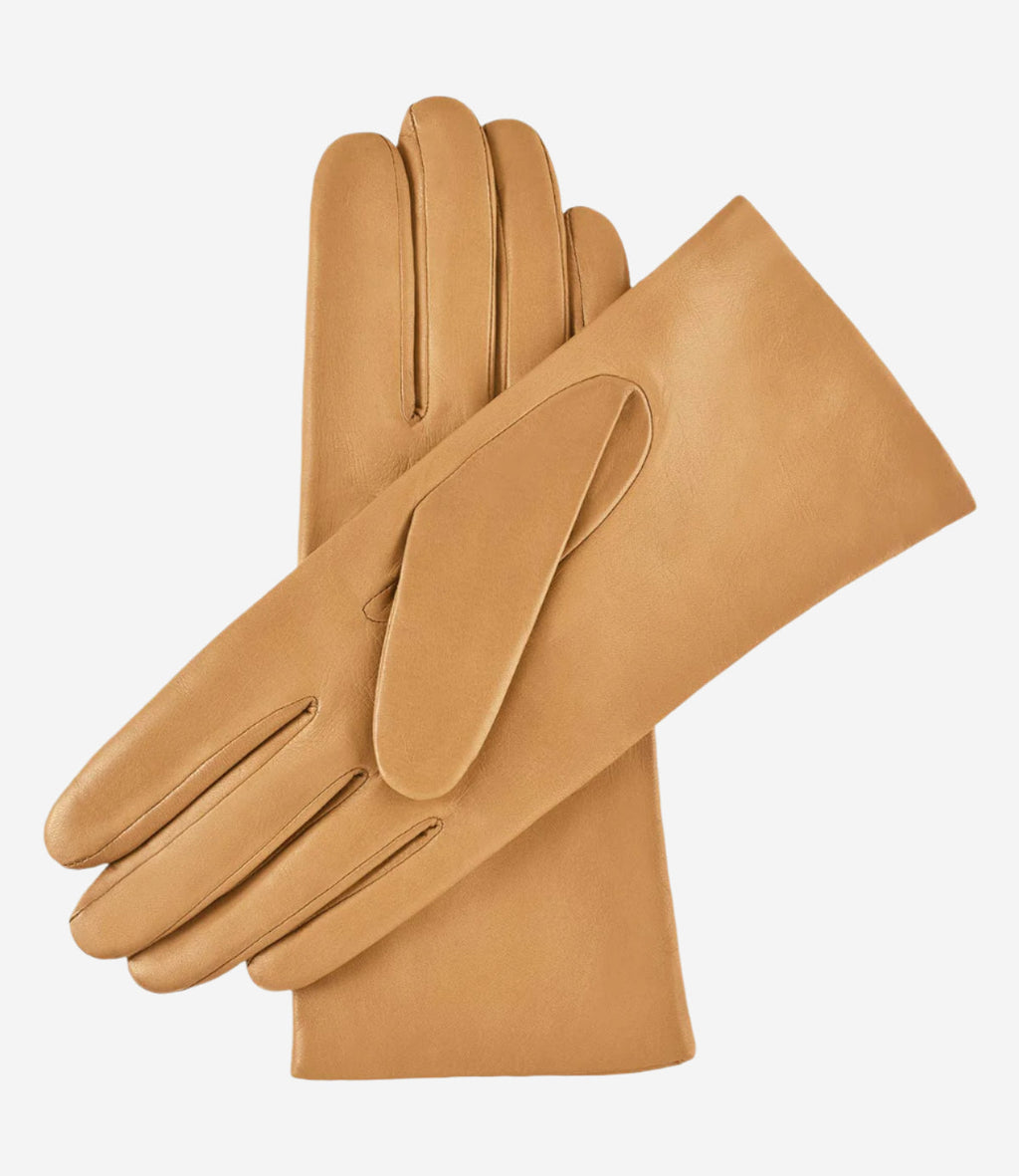 Isabella (vac) - Italian lambskin leather gloves with cashmere lining