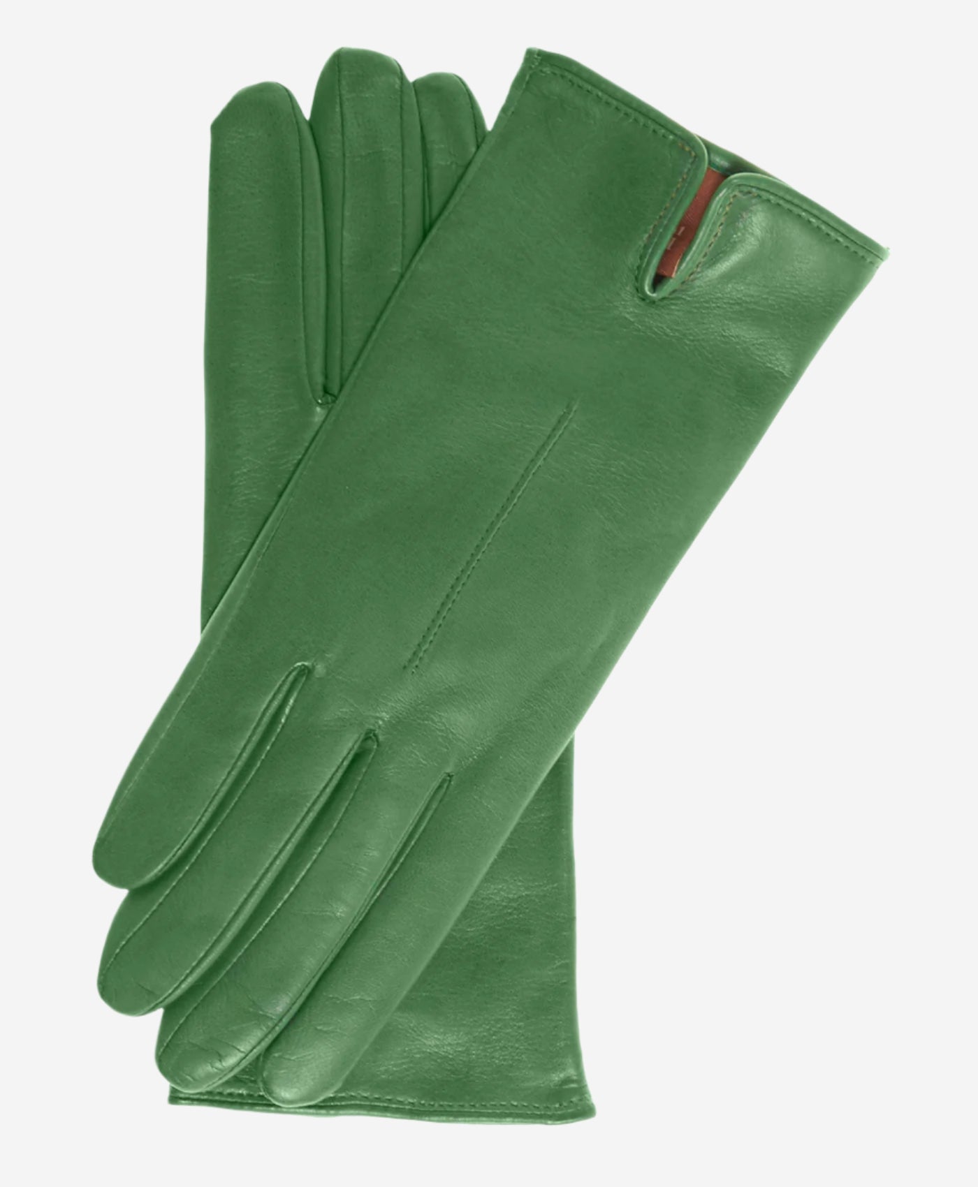 Margherita (green) - Italian lambskin leather gloves with cashmere lining